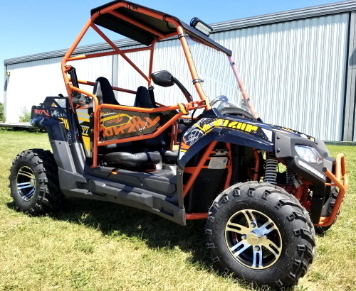 Тележка гольфа газа внедорожника UTV 170 Макс с таможней автошин лобового стекла слишком большой снабжает ободком/подвес