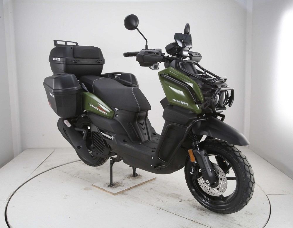 Новый армейский скутер 200 танка 200 Efi Deluxe Model с большими шинами и боковыми багажниками