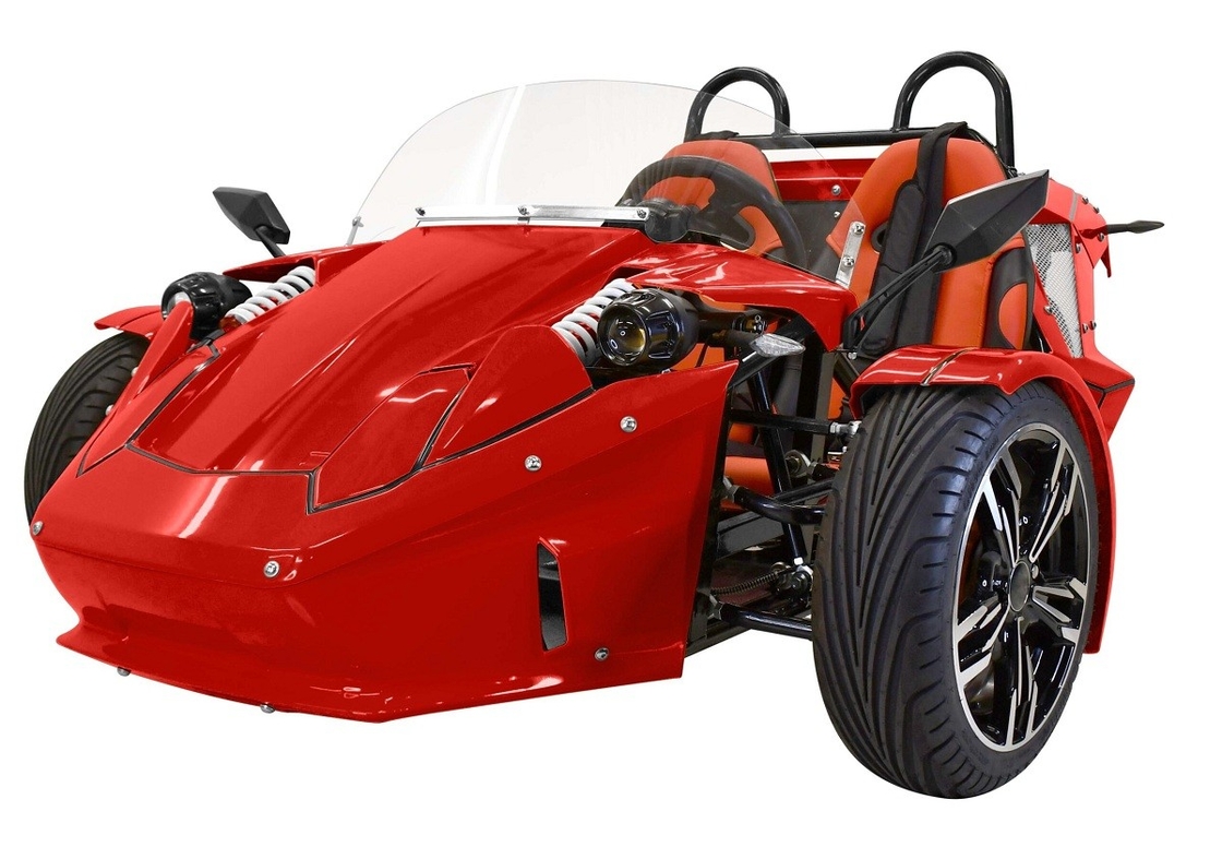 Триколесный мотоцикл E-Spider 72V Trike Мощный 3000w средний приводный мотор с литиевой батареей